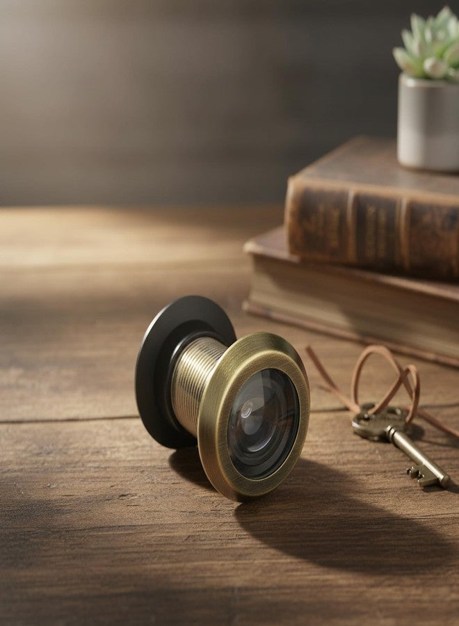 أتلانتيك عدسة رؤية واسعة الزاوية 180 درجة للباب الرئيسي من أتلانتيك | عدسة رؤية بلمسة نهائية عتيقة | عبوة من قطعة واحدة - Image 4